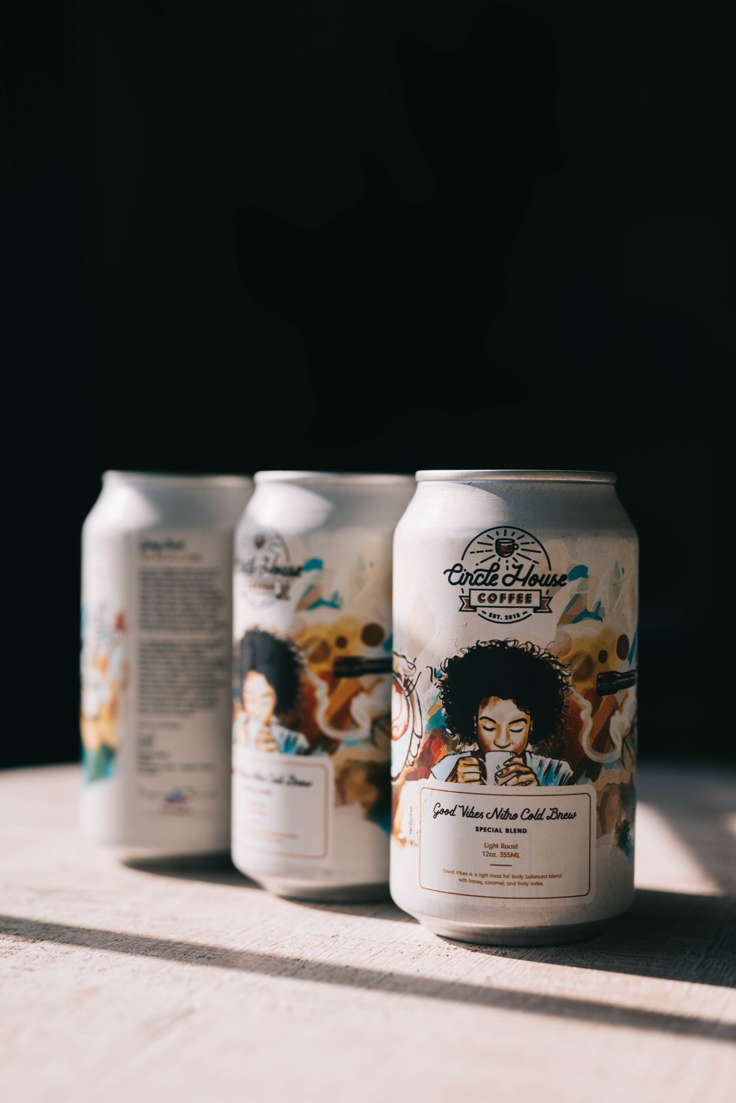 Good Vibes Nitro Cold Brew – 12oz Cans (8-Pack)